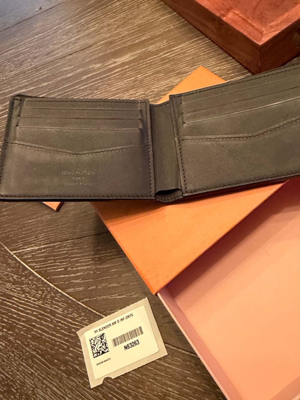 Louis Vuitton Black Damier Graphite Card & Key Wallet - Picture 3 of 5